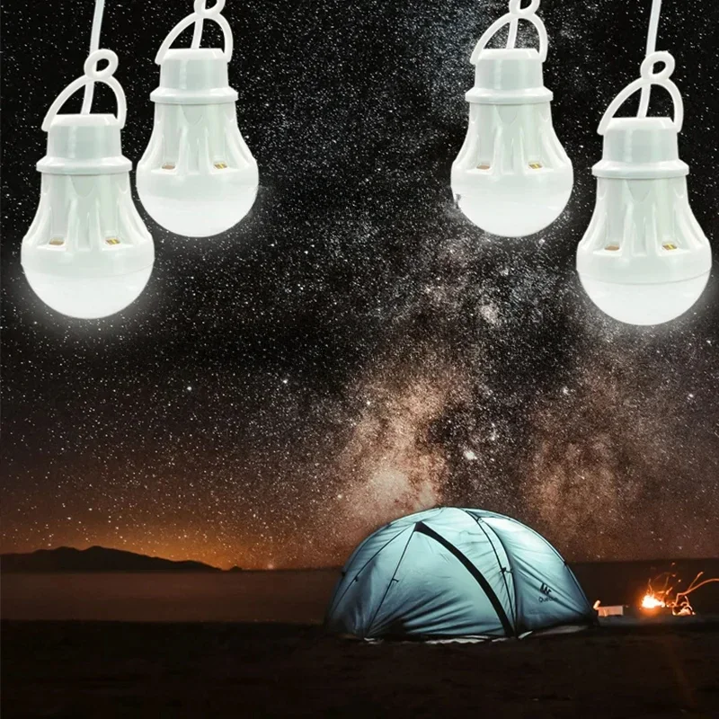 LED Lantern Portable Camping Lamp Mini Bulb 5V USB Power Book Light Reading Student Study Table Lamp Super Birght for Outdoor