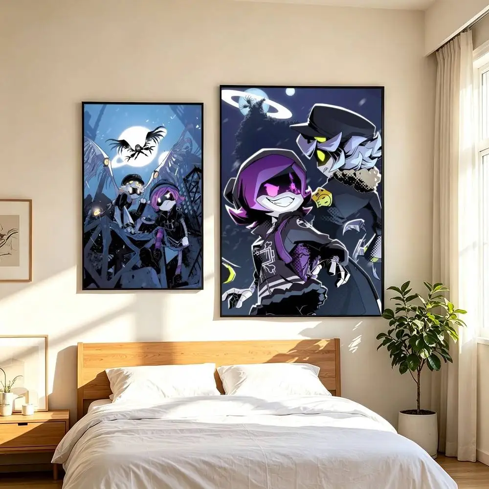 M-Murder Drones Uzi Animation  Poster Waterproof Wall Art Sticker For Bar Living Room Vintage Decor High Quality Print Gift