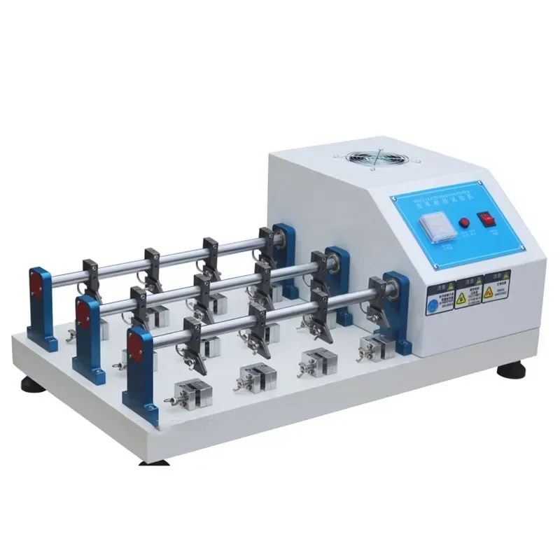 Leather Bending Resistance Testing Machines Leather Fabric Bending Resistance Tester 6 Groups Leather Folding Test Machine.