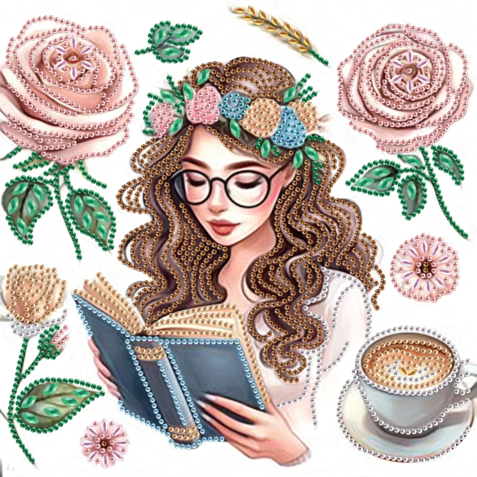 

Набор для рисования бриллиантами специальной формы с розами для взрослых начинающих, набор специальной формы с кристаллами и бриллиантами для украшения стен дома, подарок