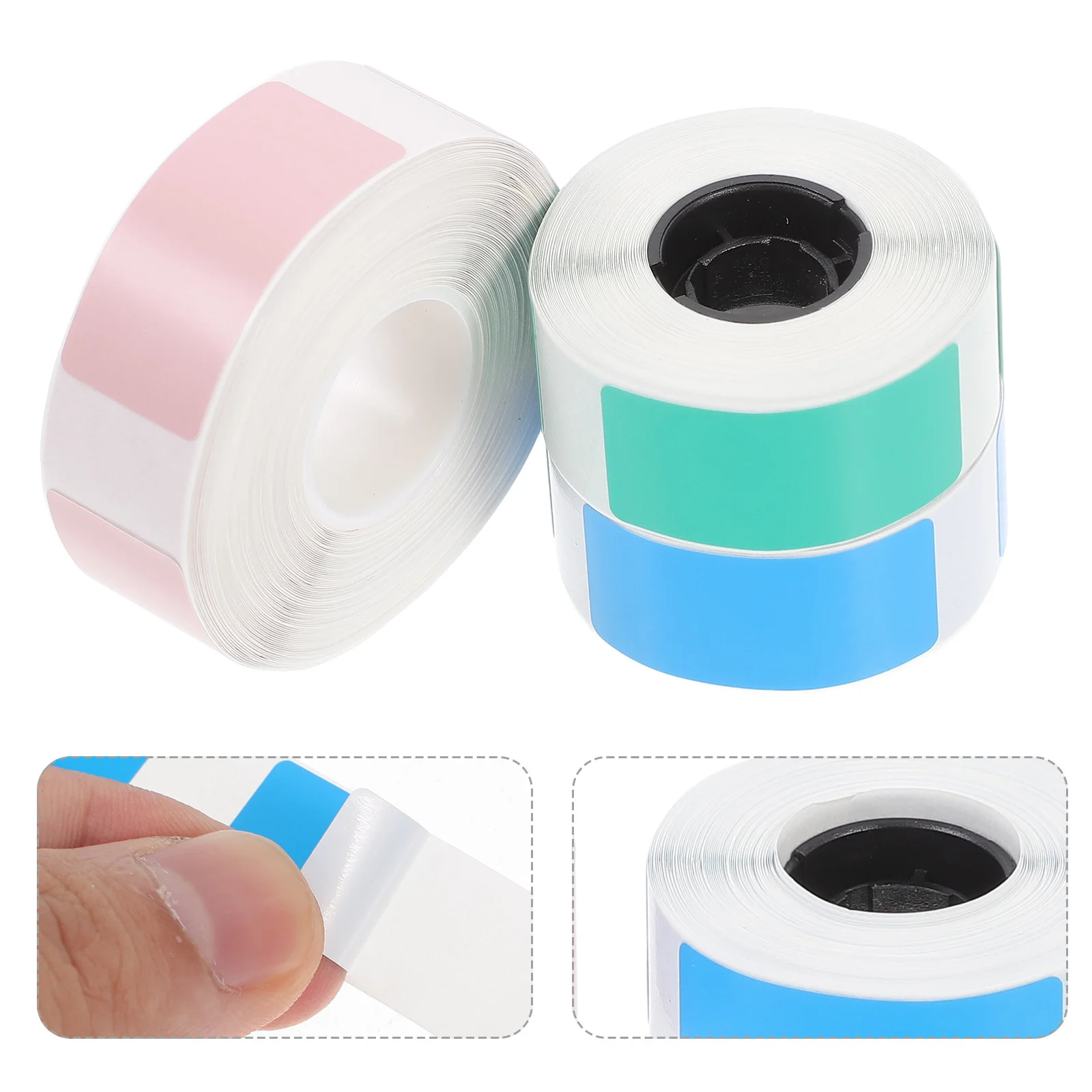 1pcs 3 Rolls Thermal Label Paper Water Oil Resistant For Logistics Warehousing Shipping Barcode Labels Small Business Name Tags