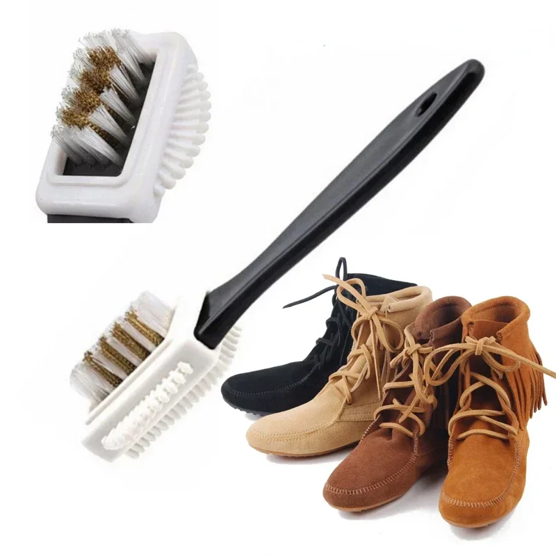 3 Side Cleaning Shoe Brush Plastic S Shape Shoe Cleaner For Suede Snow Boot Leather Shoes Household Cleaning Tools & Accessories