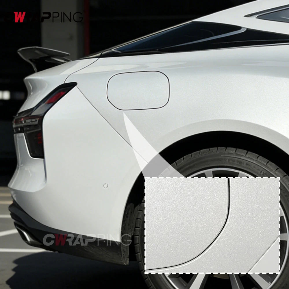 PET Pearlescent White Vinyl Paper for Car Wraps Motorcycle Helmets Wrap Foil Car Tuning Accessories Auto Self-adhesive Film Tint