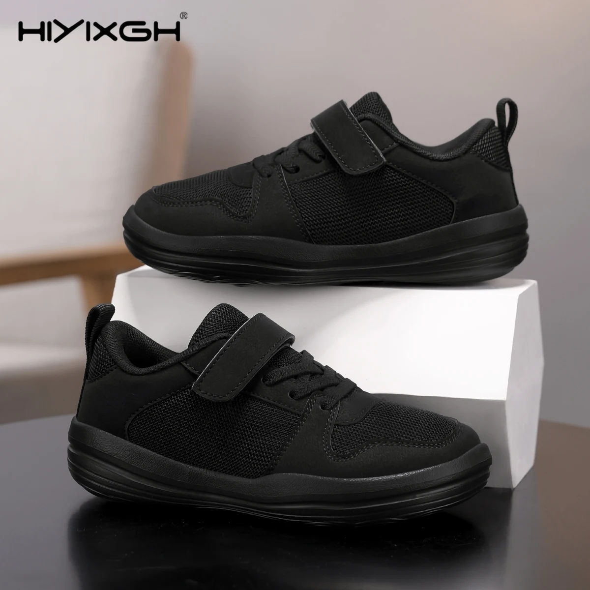 

Kids Lightweight Comfort Barefoot Shoes Wide Toe Low Top Breathable Outdoor Casual Sneakers