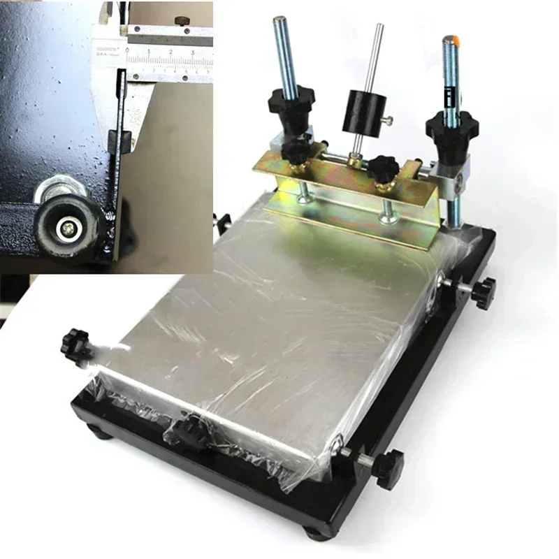 New 370x470mm Fingerprint Table Manual Screen Printing Machine Screen Print Equipment Four Types of Precision
