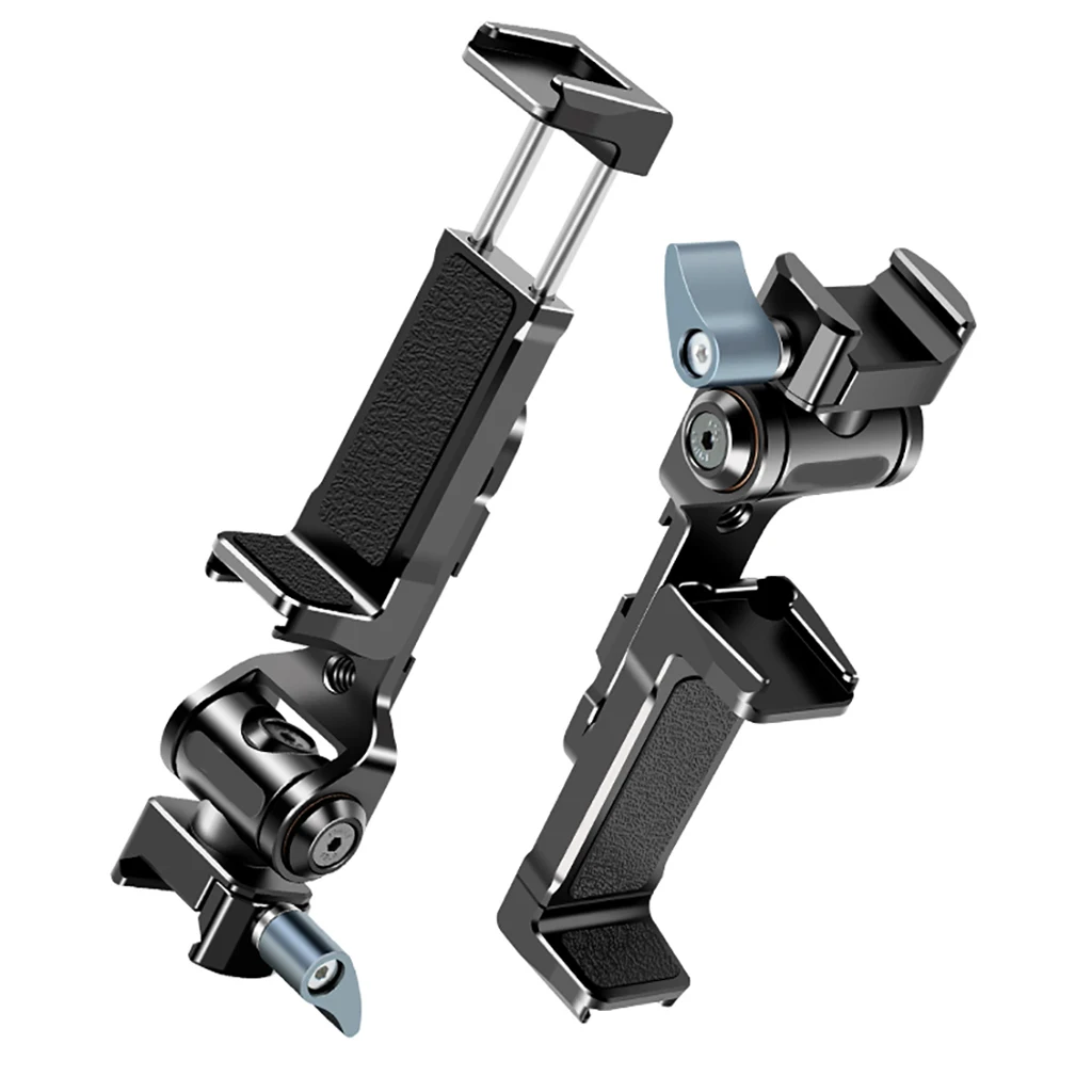 Quick Release NATO Rail Clamp Phone Holder Cold Shoe Mount For DSLR Camera Cage Field Monitor Mount LED Video Light Phone Clip