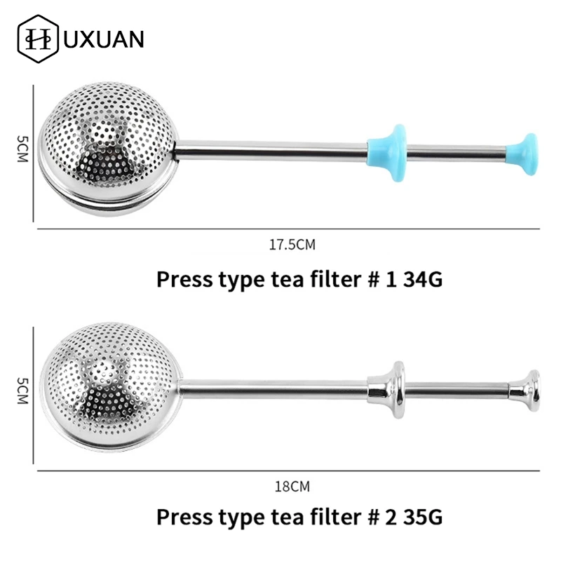 Multi-Purpose Filter Kitchen Gadget 304 Stainless Steel Tea Filter Creative Portability Hanging Pipe Type Tea Leak Accessories