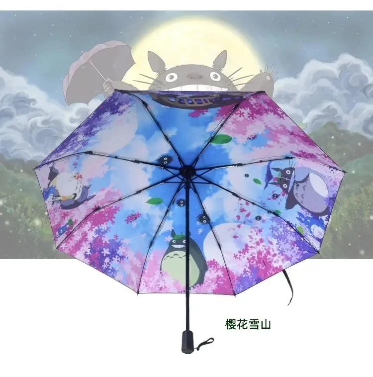 Cartoon Manual Umbrella Sun Rain Umbrella Anime Cute Daily Folding Umbrella