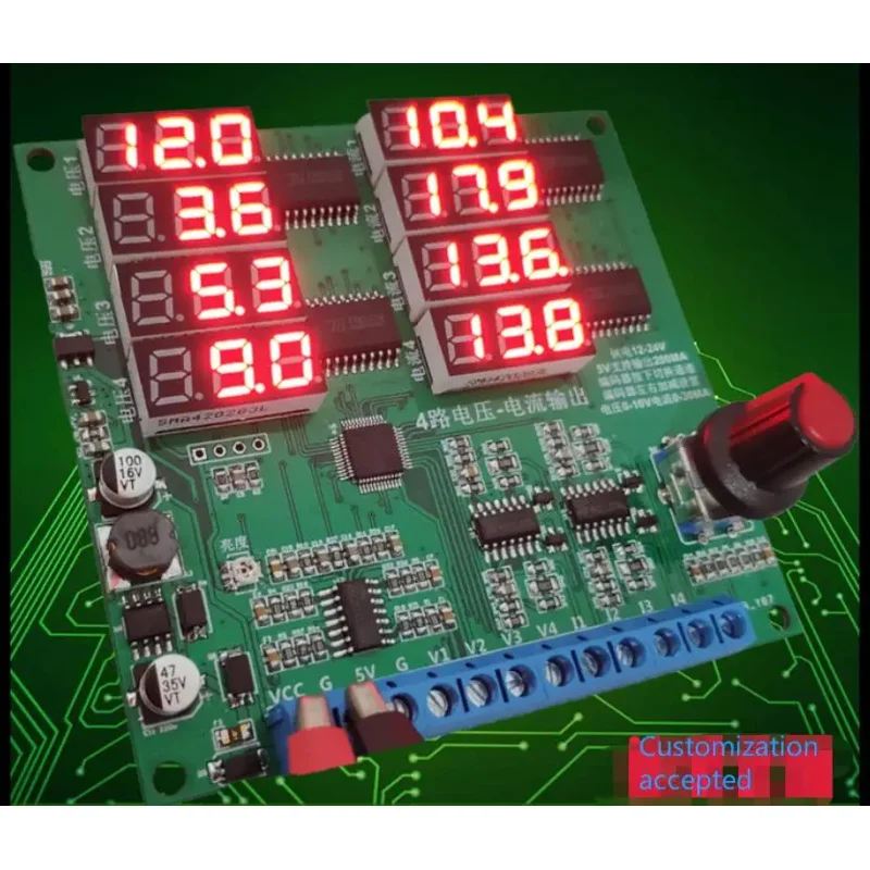 

0-10V/4-20mA/PWM Voltage and Current Adjustable Signal Generator/collector Analog Control Instrument PLC