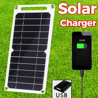 Portable or Foldable Solar Panel 5V 3W/6W/10W/12W Plate with USB Safe Stabilize Outdoor Mobile Solar Phone Charger Power Bank