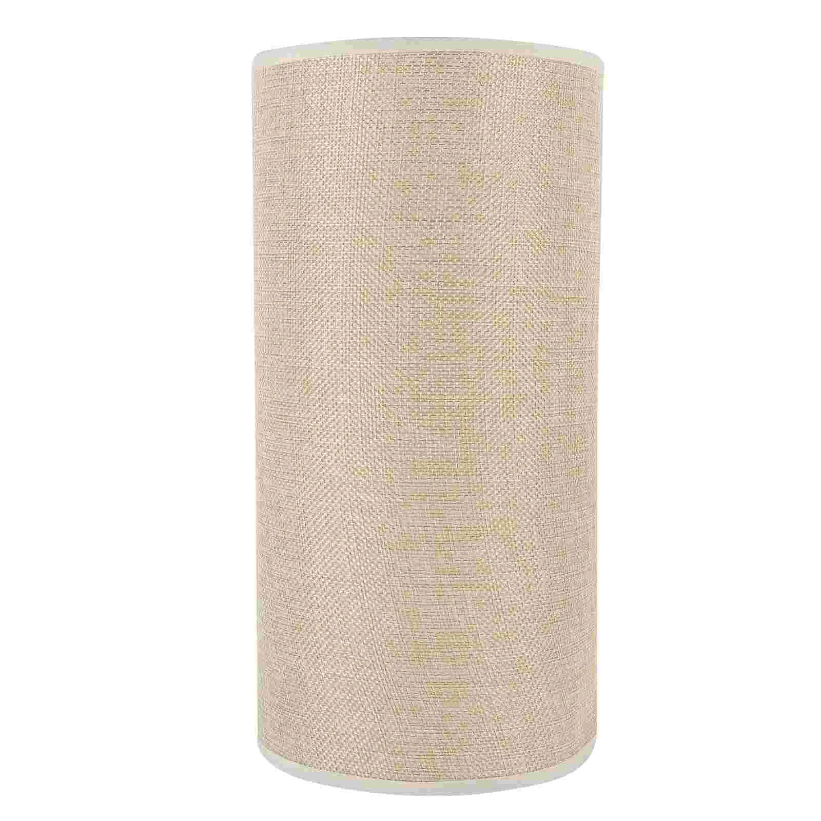 

Cylindrical Linen Lampshade Cloth Light Accessories Chandelier Drum Retro Style Iron Shades