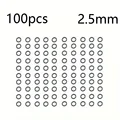 100pcs 2.5mm
