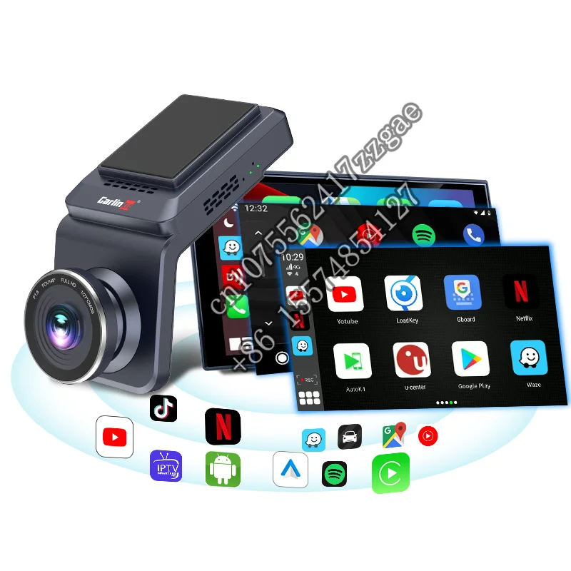 

4G 4K Video Rear 1080P 64Gb Mirror Car Dvr Dash Cam With Carplay Android Ai Box Smart Electronics For Car Youtube Netfilx