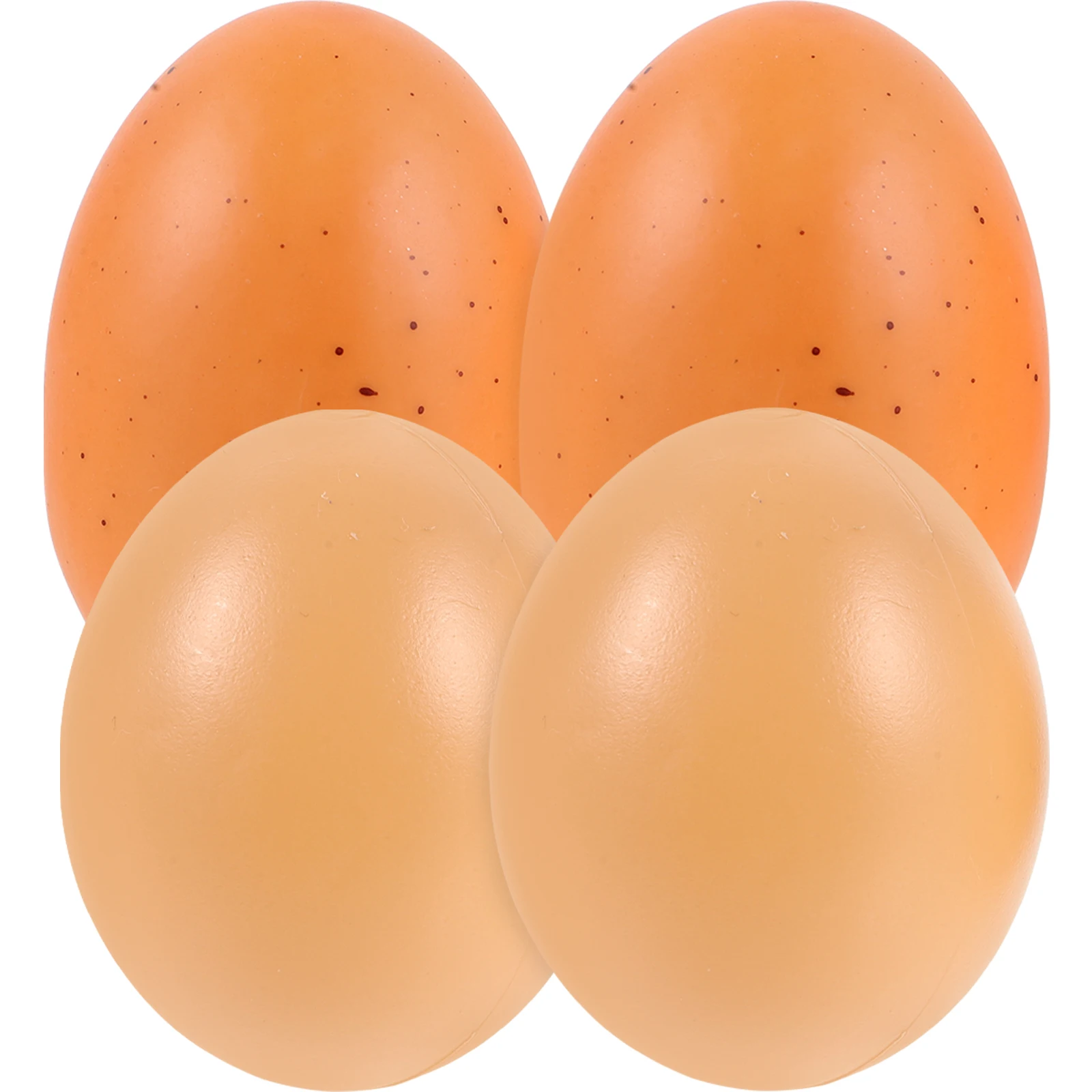 4 Stück gefälschte Hühnereier, Schaumstoff-Dekorationen, perfekte Form für Ostern, Basteln, glatt, nicht fragmentiert, lustige Aktivitäts-Requisiten für alle Altersgruppen