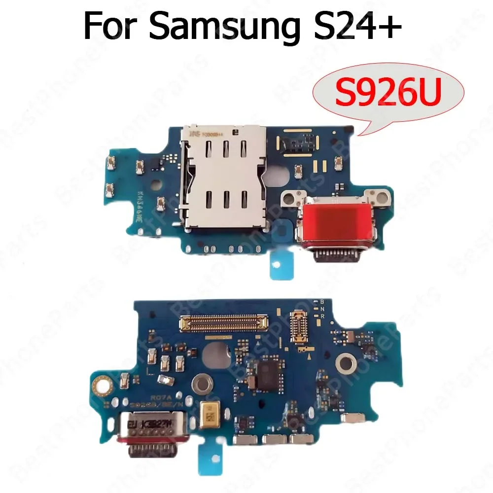 Charge Board For Samsung Galaxy S24 Plus S24+ Ultra S921 S926 S928 Charging Port Plate Ribbon Socket Usb Connector Flex Cable