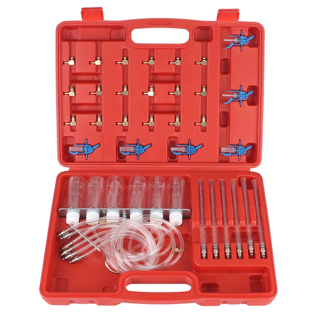 Car Test Set Fuel Injector Gauge Detection Tools Engine Oil Pressure Test Kit Quick Coupling Auto Diagnostics Tools