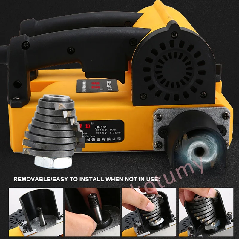 220V Wall Planing Machine No Dead Portable Wall Shoveling Rough Plan Machine Old Wall Renovation Putty No Dust