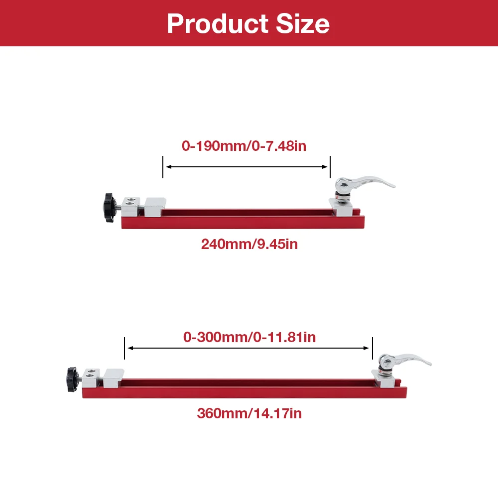 Quick-fix Cutting Machine Base Guide Rail Adjustable Circular Saw Guide Rail  2-Way Precision Positioning Clamp for Woodworking