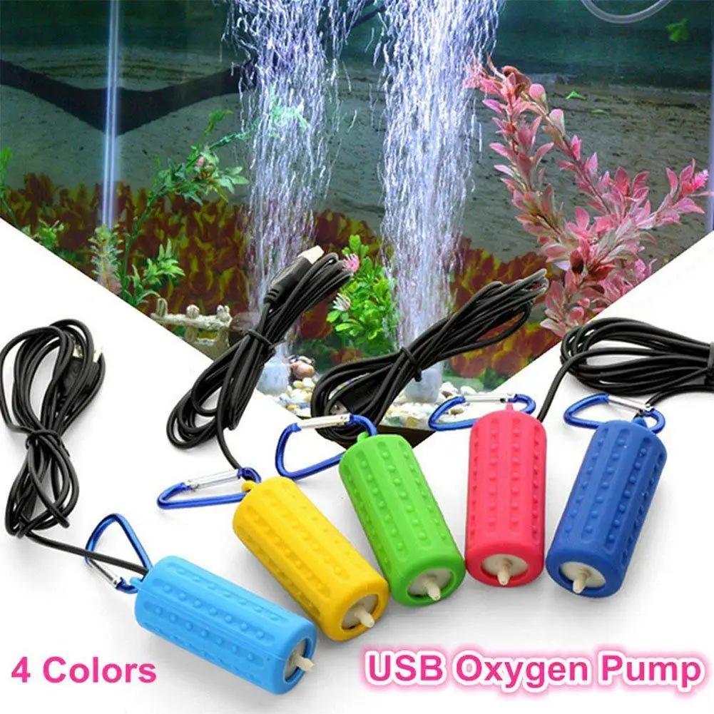 

Portable Mini USB Aquarium Fish Tank Oxygen Air Pump Mute Energy Saving Supplies Accessories