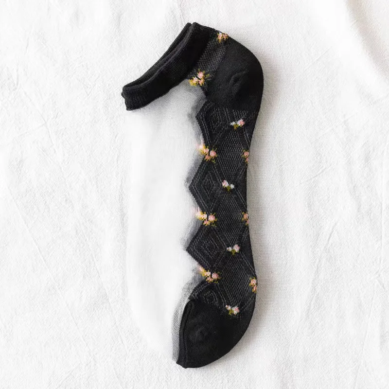5 Pairs Women's Invisible Socks, Lightweight, Elegant, Classic, Cute, Comfortable, and Breathable image 6