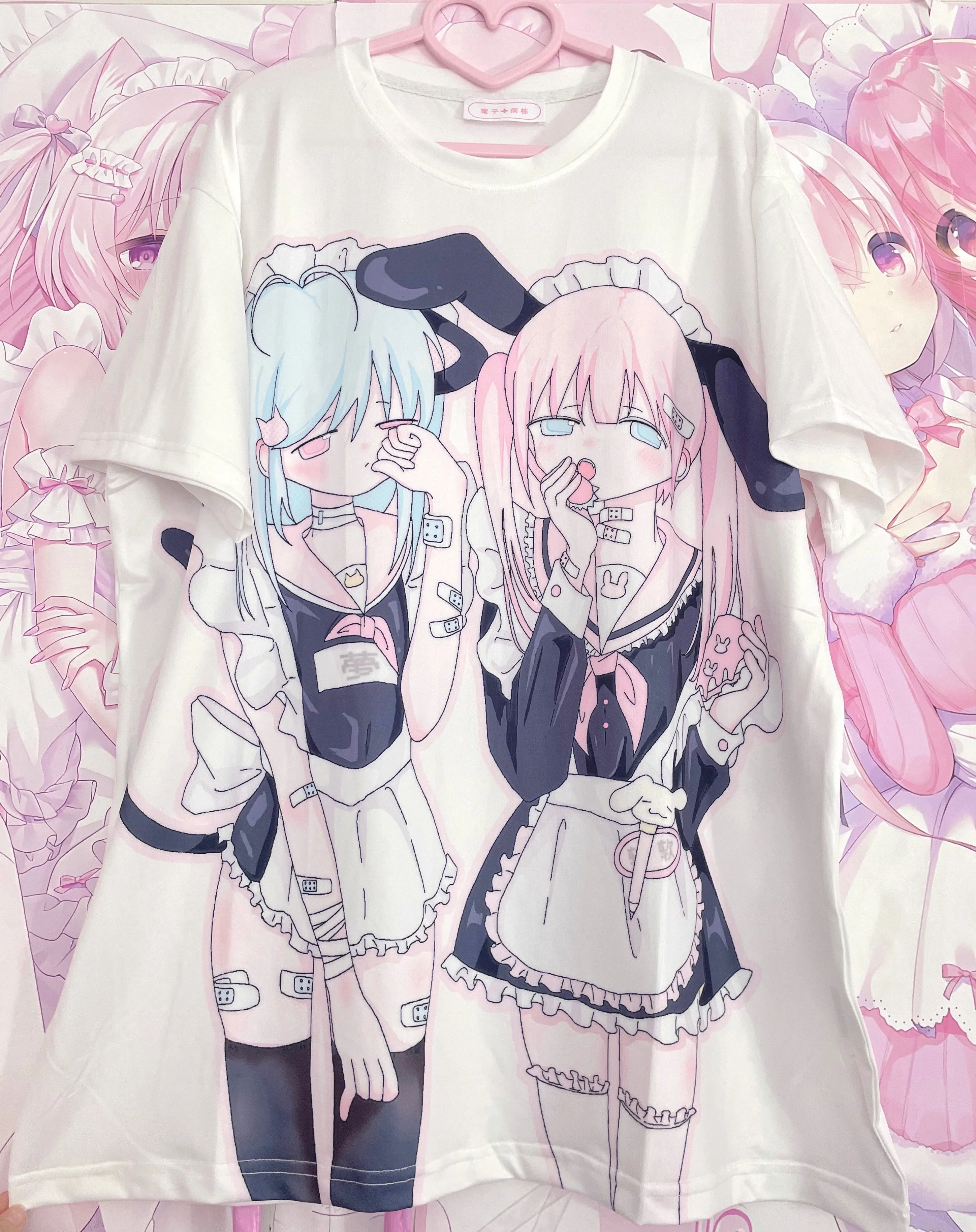Y2k Tops Japanese Style Subculture Mass Production Anime Short Sleeve Top Cute Cartoon Printed Casual T-shirt Female Summer