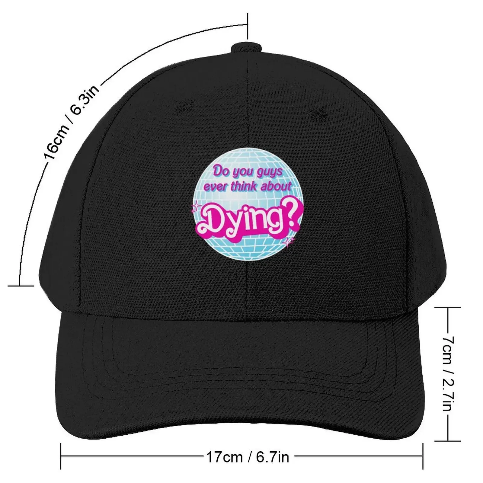 Do You Guys Ever Think About Dying? Disco Ball Baseball Cap Sunhat Gentleman Hat Women's Hats 2025 Men's