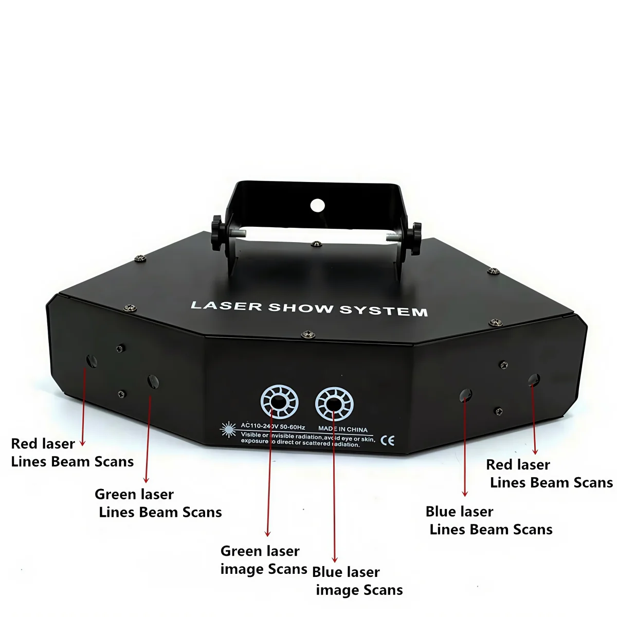 Remote contrRGB 6 Laser 16 image Lines Beam Scans DMX DJ Bar Coffee Xmas Home Party Disco Effect Lighting Laser light Show