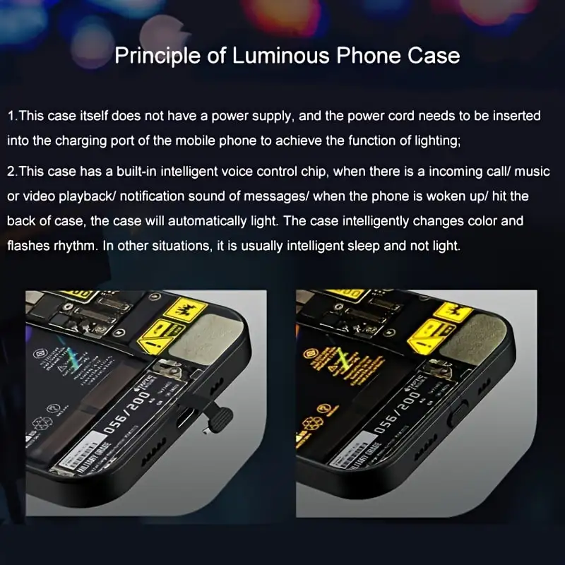 Etui na telefon z motywem anime, świecące, do Xiaomi 15T 14T 13T 12T Pro POCO F8 F7 Ultra F6 F5 M7 Pro, fajne, z podświetleniem LED, Funda Conque — zdjęcie produktu 5