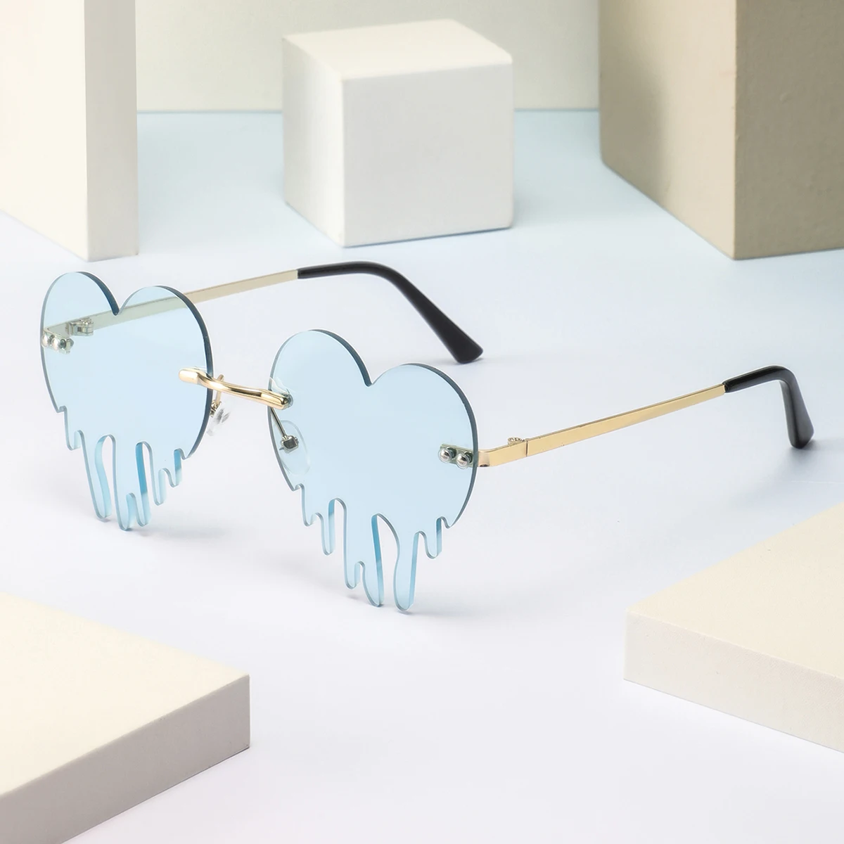 1 Pair of Women's Frameless He - Women Fashion Photoshoot 评论和价格