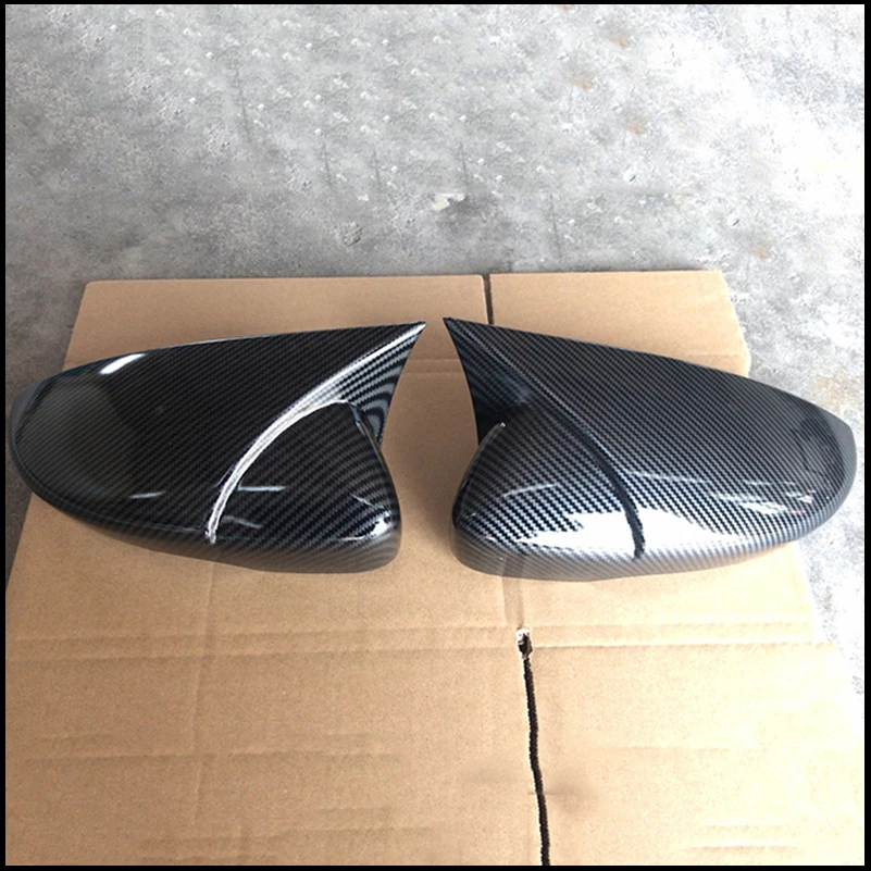 For VW Volkswagen Scirocco 2009-2018 Door Side Wing Rearview Mirror Cover Cap Trim With Horn Car Styling Auto Accessory