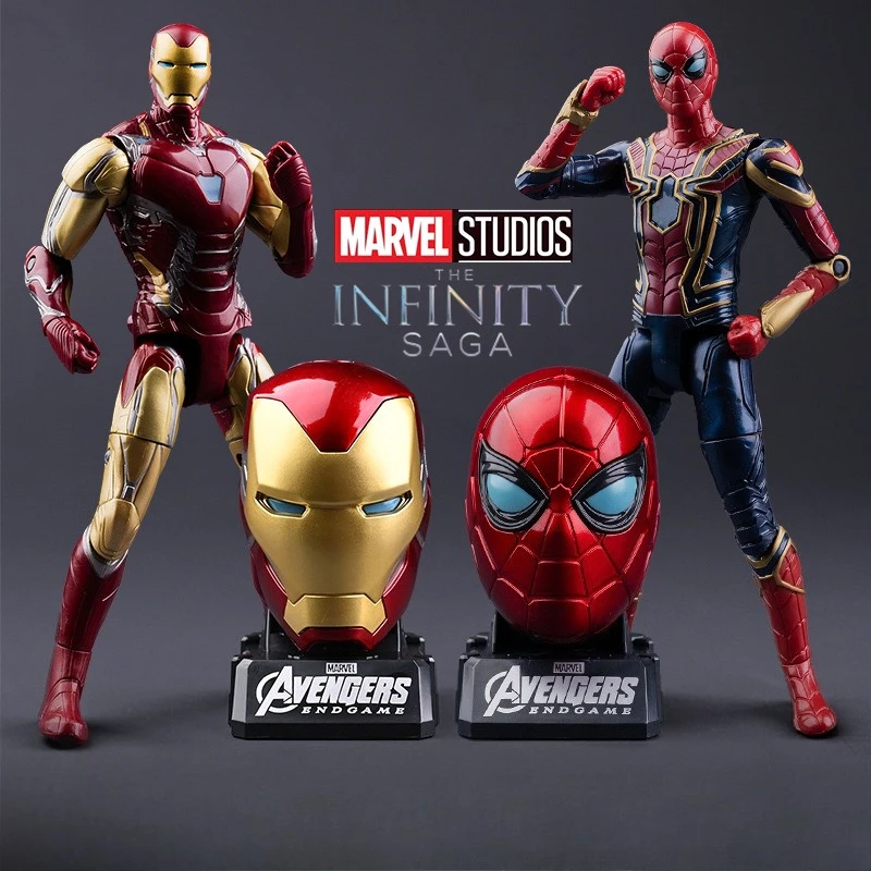 

Hot Toys Marvel Iron Man Spider-Man Action Figure The Avengers Collectible Model Toy Gift for Boys