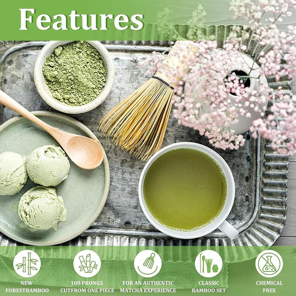 Cuenco Matcha japonés de cerámica brillante, batidor de té Macha, soporte de Chawan Chasen, juego de regalo para ceremonia de tazas