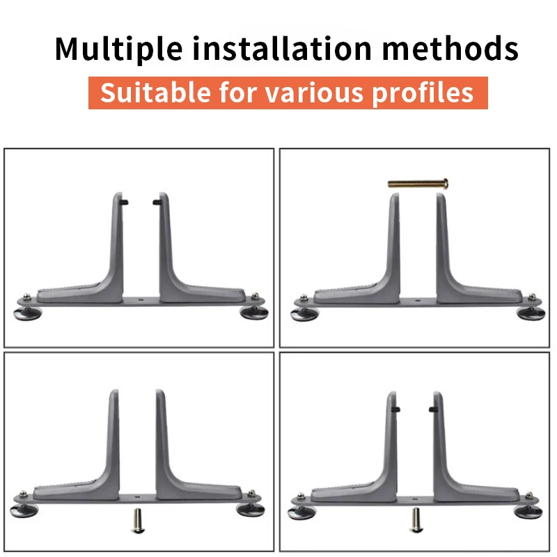 Picture 5: 1/2pcs 42cm screen partition board support frame, vertical fixed base frame, mobile pulley bracket, foot