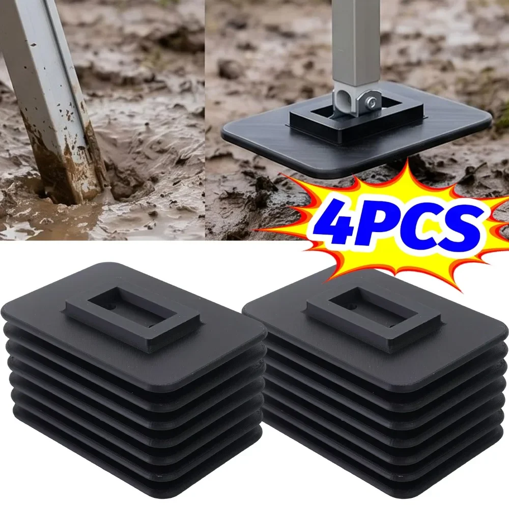 Camper Awning Leg Support Foot Pads Prevent Sinking Stabilizer Base Mount Ground Peg Holes for Thule Omnistor RV Accessories