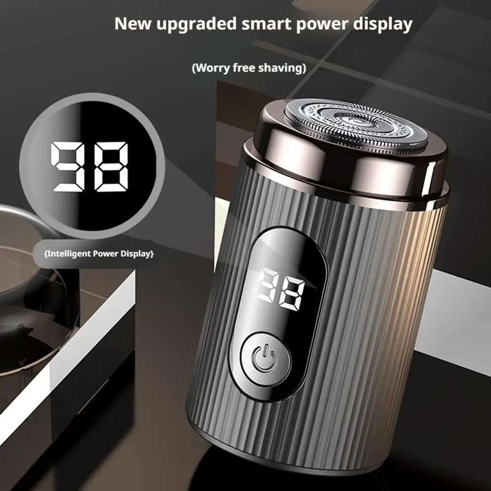 

Мужская электробритва, бритва двойного назначения для сухой и влажной уборки, перезаряжаемая автомобильная бритва со светодиодным цифровым дисплеем, домашняя дорожная бритва