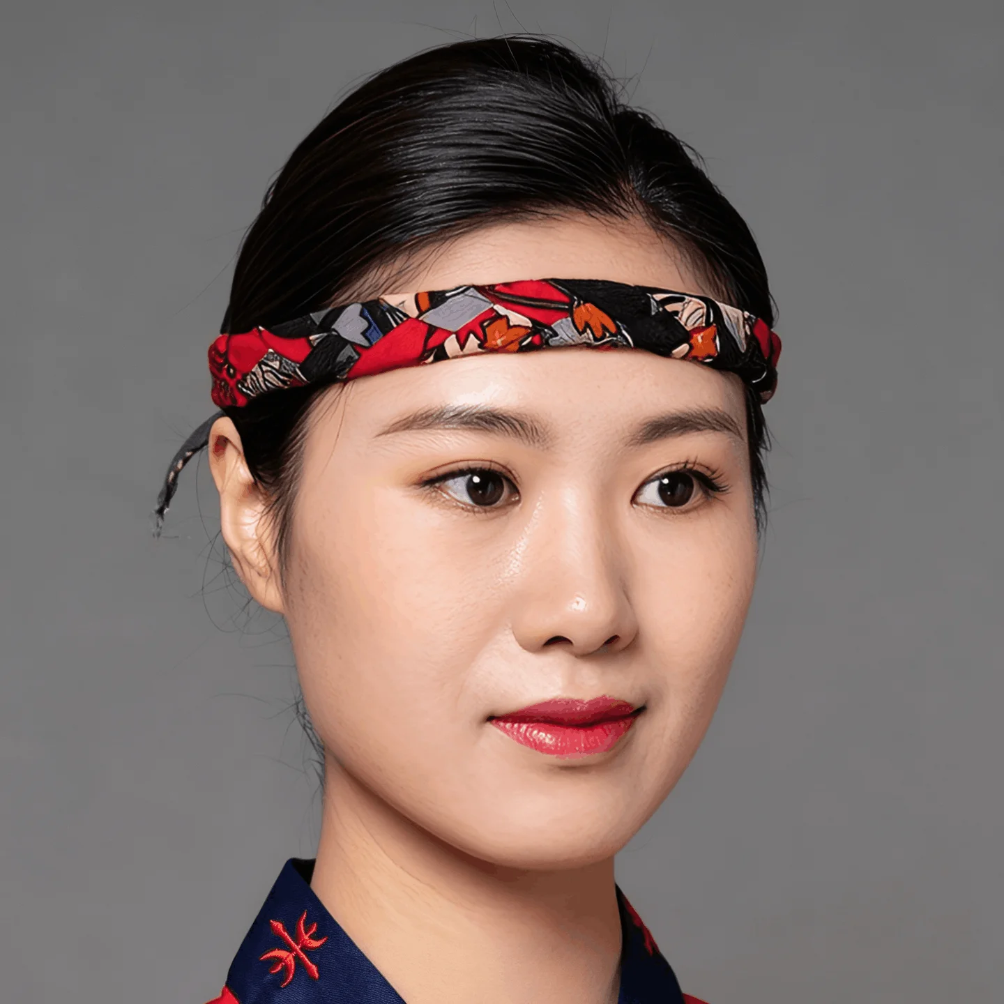 Japanese Style Handmade Woven Sweat Absorbent Hair Tie for Sushi Restaurant And Izakaya Kitchen Apron Headband Chef's Headband