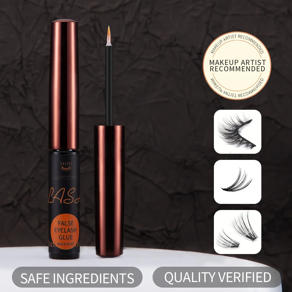 Adhésif pour cils DIY – Ultra-adhésif, imperméable, à séchage rapide, hypoallergénique, doux et durable