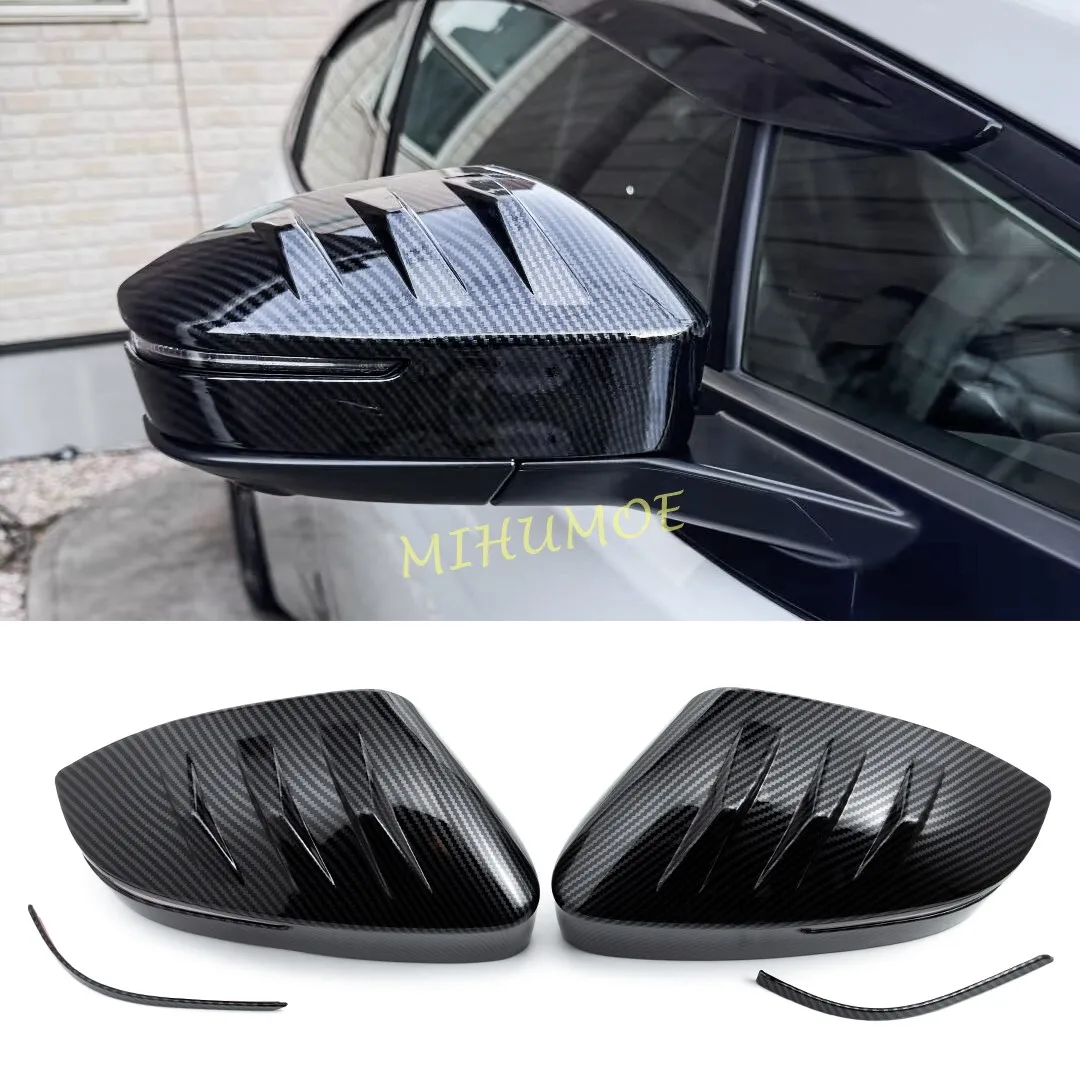 

For Toyota Prius / Prius Prime 2025 2024 2023 Car Side Rearview Mirror Covers Wing Cap Accessories ABS Carbon Fiber