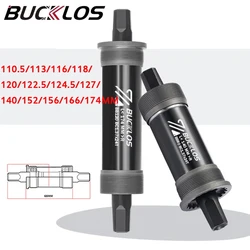 BUCKLOS bicicletta staffa inferiore quadrata 80*140 100*156 110*166 E-bike manovella Bb CNC cuscinetto sigillato staffa inferiore per bici da neve grassa