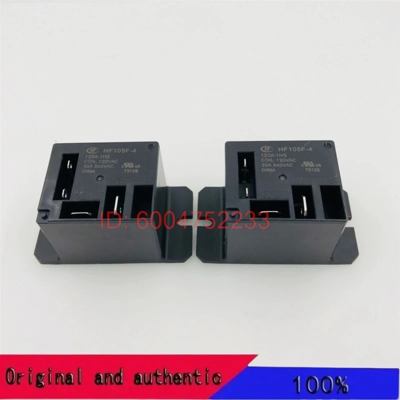 HF105F-4-120A-1HS Hongfa Relay JQX-105F-4/120A-1HS One set of normally open 4-pin 30A