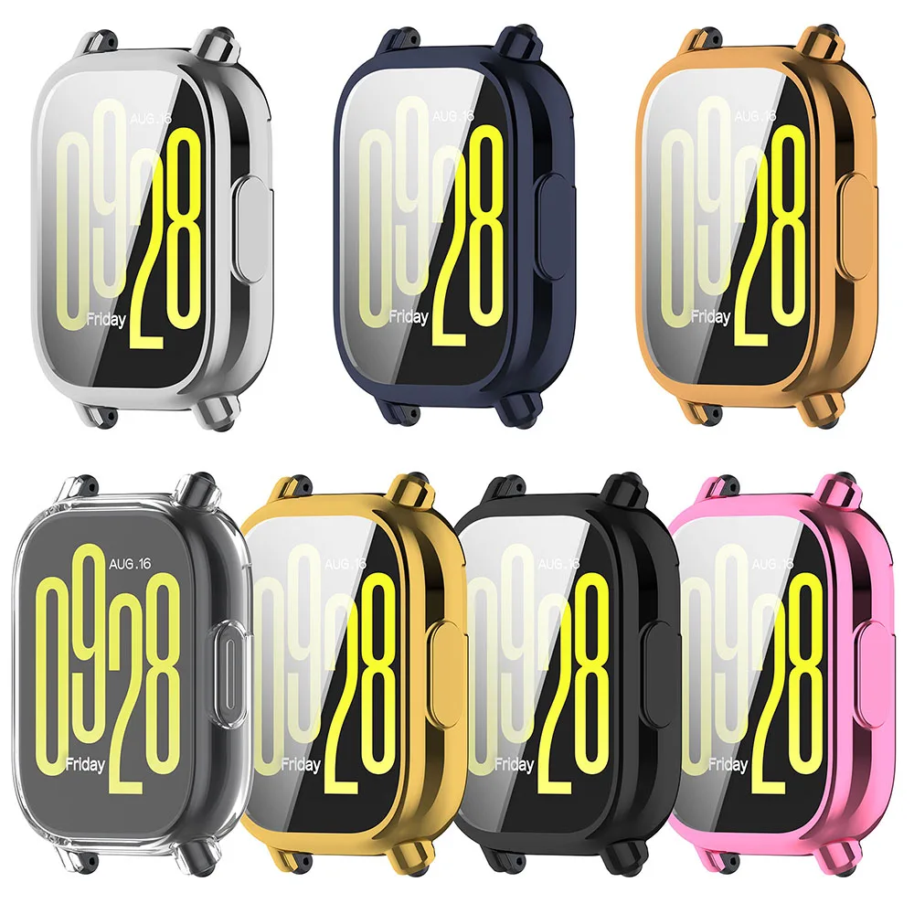 TPU Screen Protector Cover For Xiaomi Redmi Watch 6 5 4 3 Smart Watchband Case Protective Shell for Redmi Watch 5 3 Active/Lite