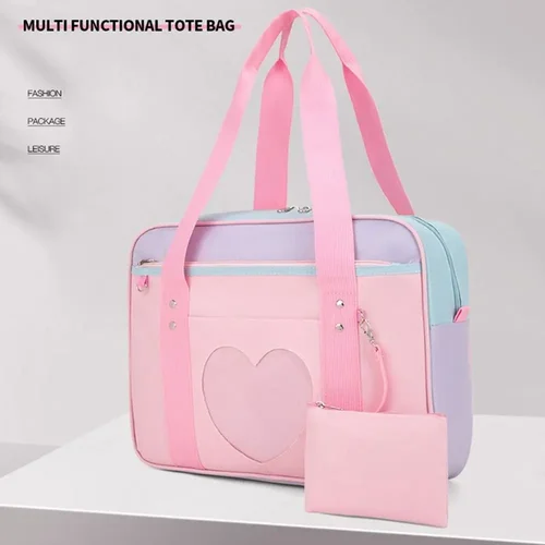 Imagen 2 del producto Nuevo Bolso de hombro de estilo japonés, bolsos multifuncionales informales, bolso de mano de gran capacidad para mujer