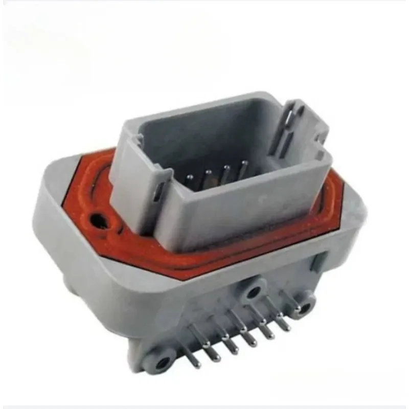 DT13-12PA 12 Position 2 Row Gray Sealed Panel Mount PCB Pin Header 13A Max Current Auto Machinery Control Connector