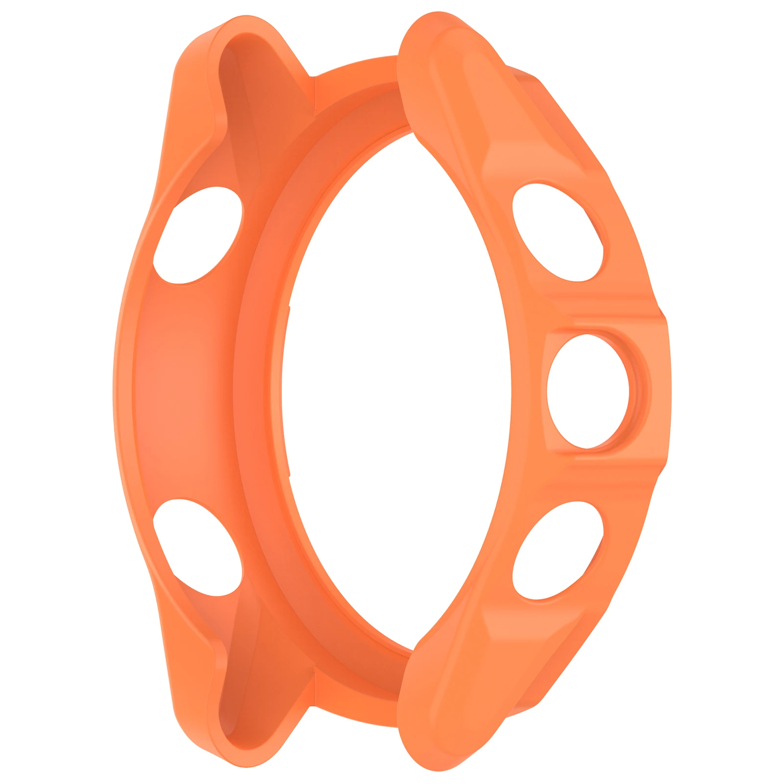For Garmin Forerunner 570 42mm TPU Protective Case Hollow Design Shockproof Watch Cover - Orange view 2
