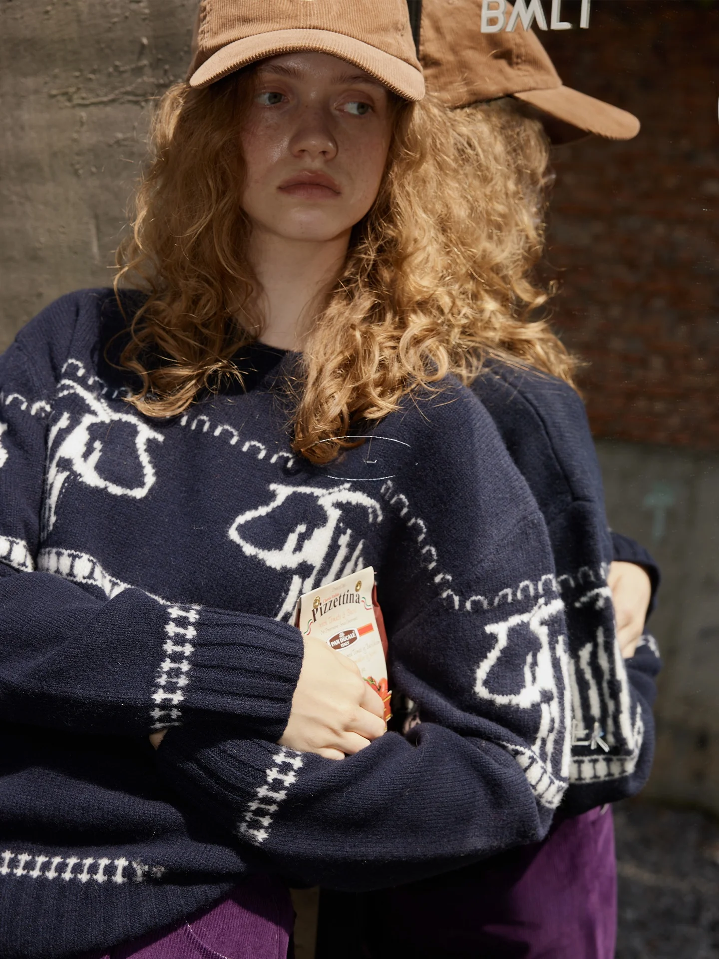 

BMLT Star Tra k Pattern Korean Sle Fair Isle 00 Wool Retro Knit Autumn Winter Sweater Versatile Knitted irt