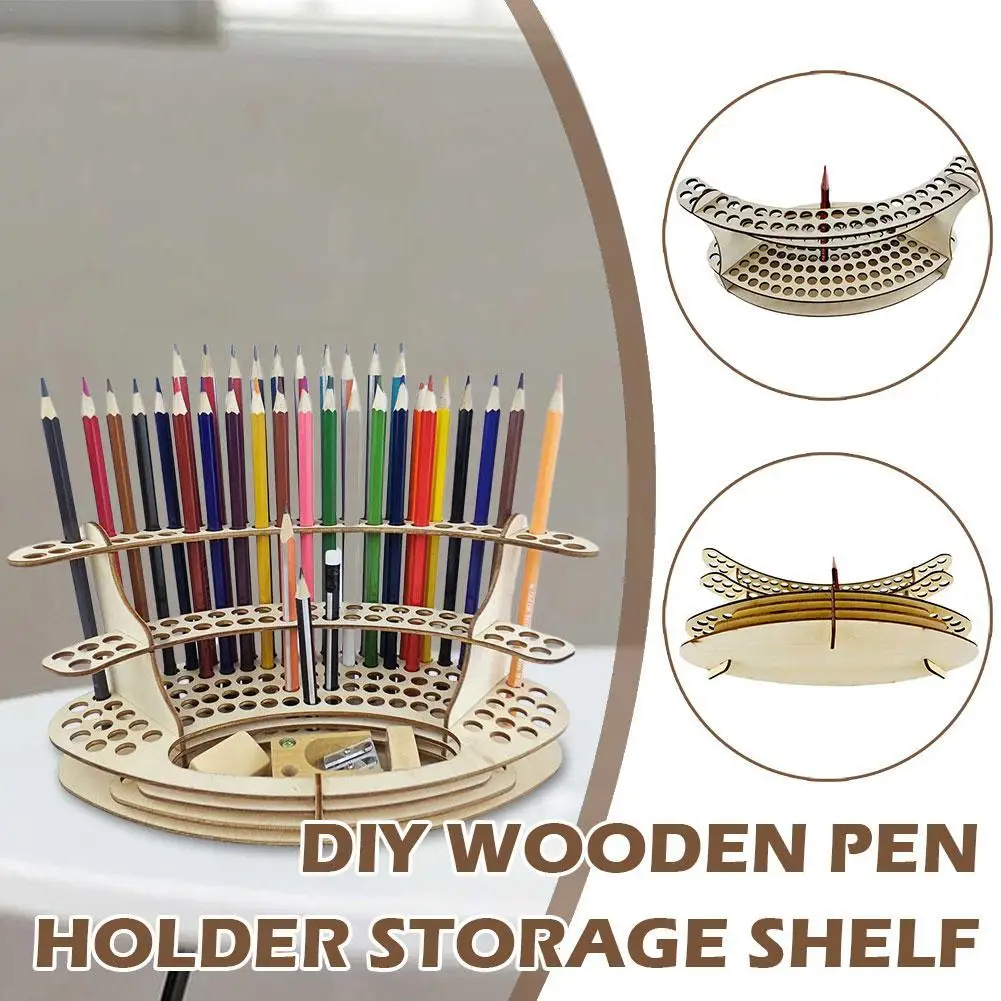 

DIY Wooden Pen Holder Organizer For Desk Stationery Organizers Office Organization Pens