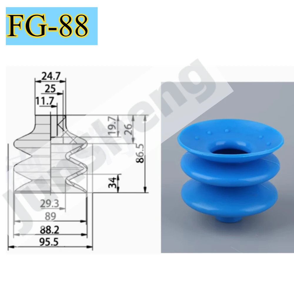 Corrugated robotic arm vacuum suction cup industrial pneumatic accessories FG-3 FG-5 FG-7 FG-9 FG-12 FG-14 -FG-88 suction nozzle