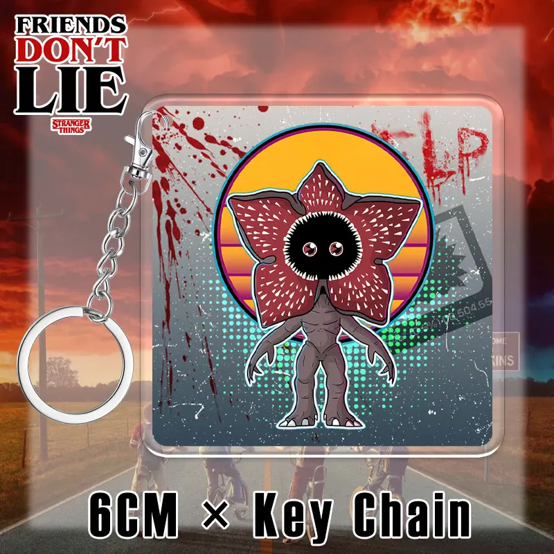 

Акриловый брелок для странных дел D'artagnan Steve Will Lucas Dustin Mike, периферийные устройства с героями мультфильмов, 6 см, брелок в подарок