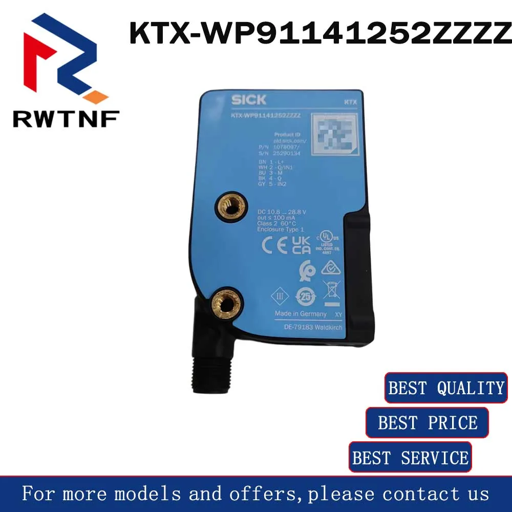 Brand New Genuine KTX-WP91141252ZZZZ SICK 1078097 Color Mark Sensor,100% original warehouse stock