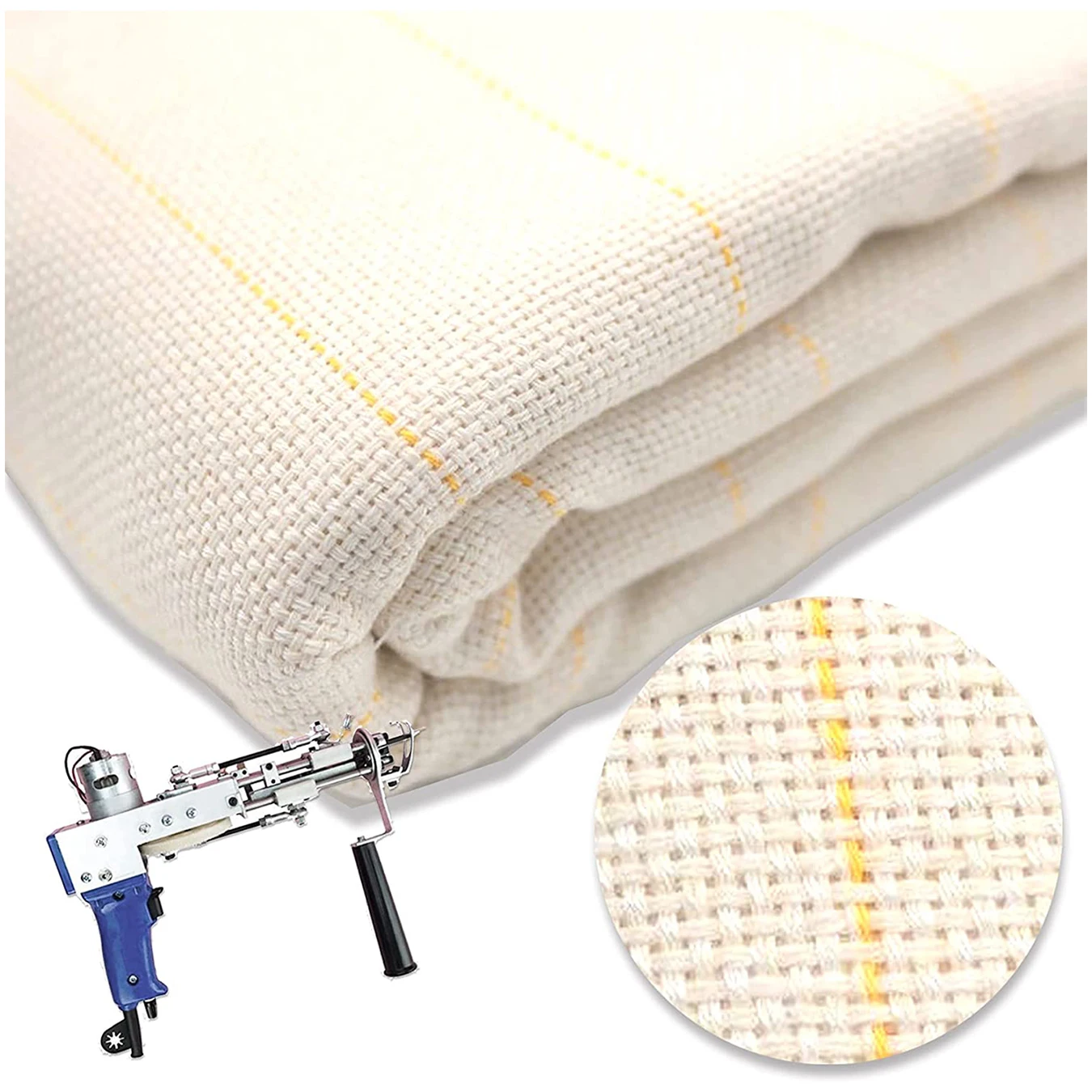 Primary Tufting Cloth Backing Fabric Carpet Monk Cloth Punch Needle Fabric Supplies Rug Cut Loop Pile Tufting Gun Accessories